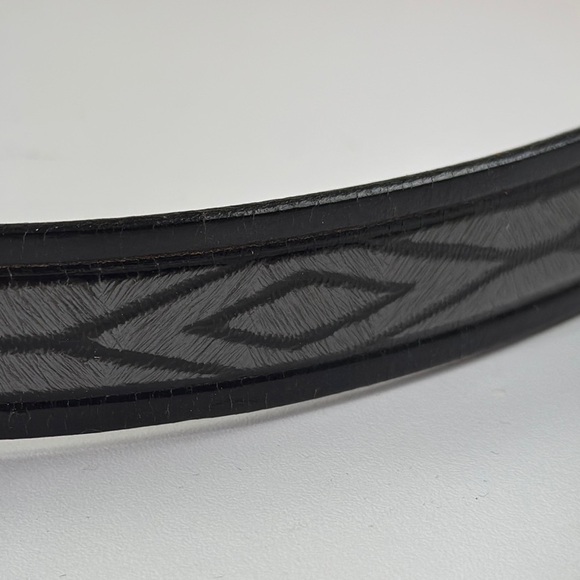 Vintage Arrow Men's Western Leather Belt with Silver Buckle - Picture 6 of 10